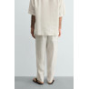 pantalon écru droit