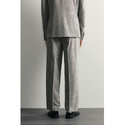 pantalon gris homme